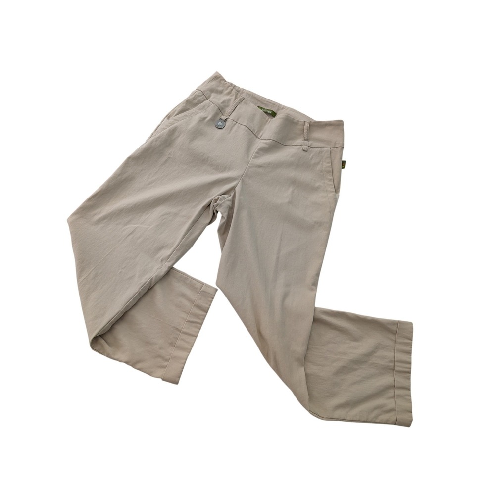 Swing Control Womens‎ Tan Khaki Stretch Golf Pants Size 8 KS1301 Straight Leg